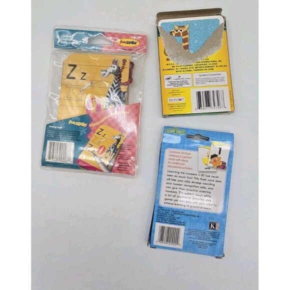 Lot Of Educational Stuff K4-K5 Wipe Off Writing & Alphabet & Numbers Flash Cards - Picture 3 of 12